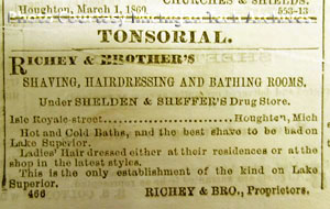 Newspaper advertisement for Richey & Brother’s