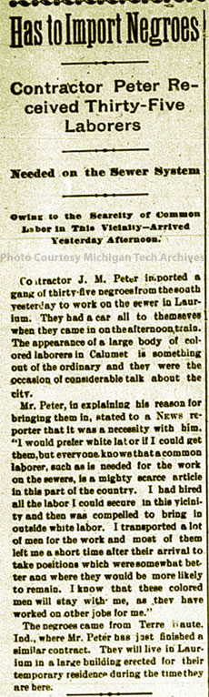 News article from the 06-28-1899 Copper Country Evening News