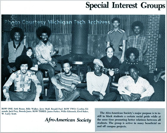 Group picture of the Michigan Tech Afro-American Society