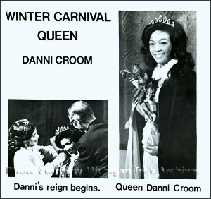 Danni Croom, first black Winter Carnival Queen